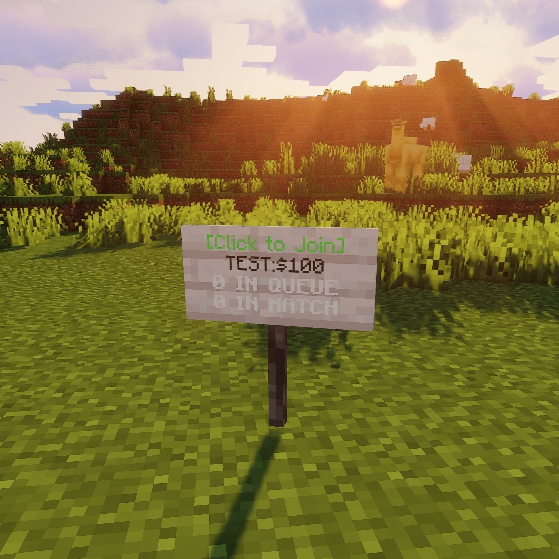 Queue signs